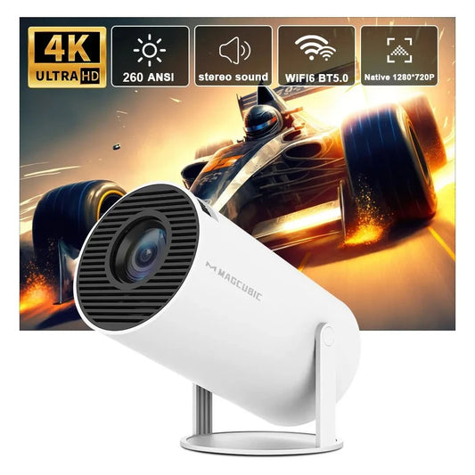 Magcubic Projector HY300 Pro 4K Android 11 Dual Wifi6 260ANSI H713 BT5.0 1080P 1280*720P Home Theater Outdoor Projector